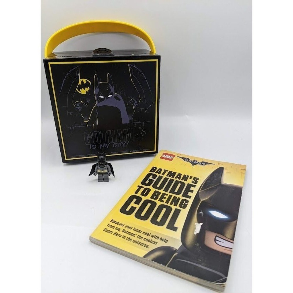 LEGO Batman Movie Lot Storage Case Yellow Handle Black Minifigure sh089 Book